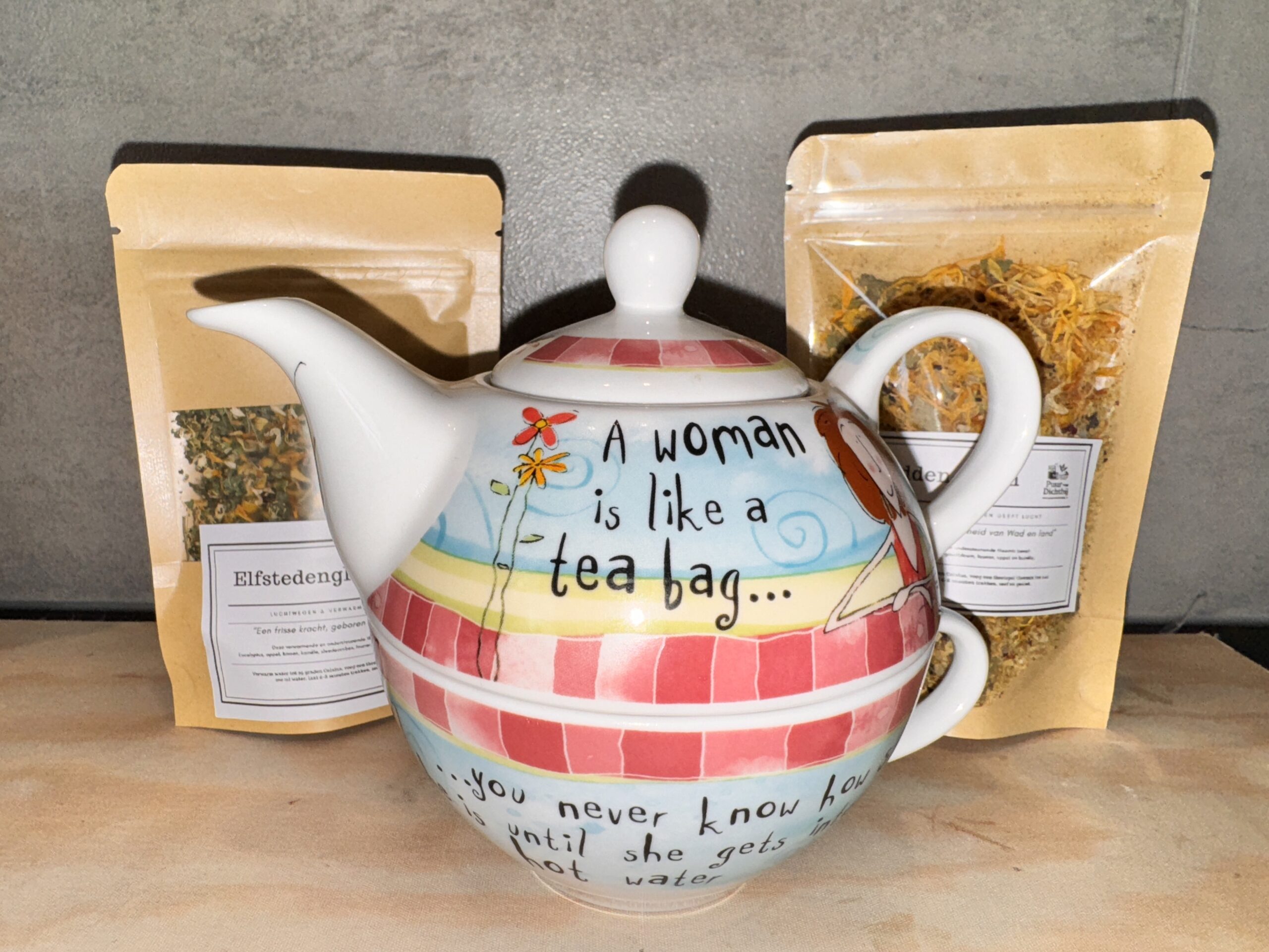 Theepotje voor 1 met mok