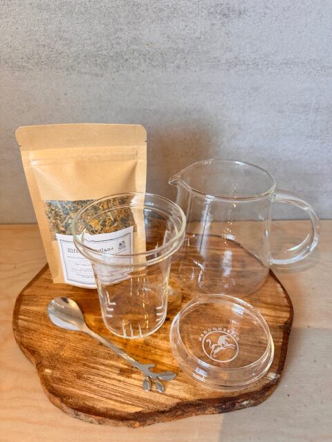 Glazen theepotje met filter for one